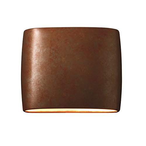 Justice Design Group Ambiance Collection 2-Light Wall Sconce - Rust Patina Finish Justice Design Group Ambiance Collection 2-Light Wall Sconce - Rust Patina Finish