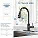 Arofa Matte Black Kitchen Faucet, Kitchen Sink Faucet with Pull Down Sprayer Single Handle Stainless Steel Commercial Modern for 1 or 3 Hole Farmhouse Camper Laundry Utility Rv Bar Sinks