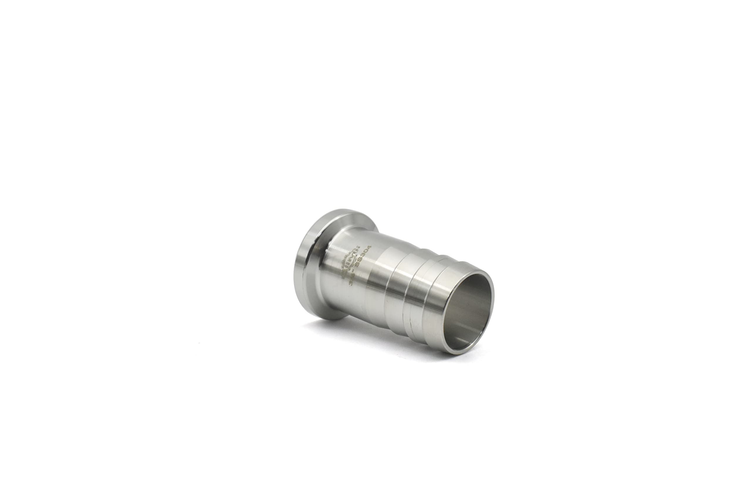 Adaptador de púas SS304 de la manguera de la tri abrazadera de 3/4 "con la manguera sanitaria de la brida 25.2m m