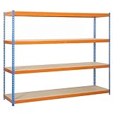 Simon Rack Estanteria Industrial, 2000x1200x450 mm, 400 kg de Punto Flexión, 4...
