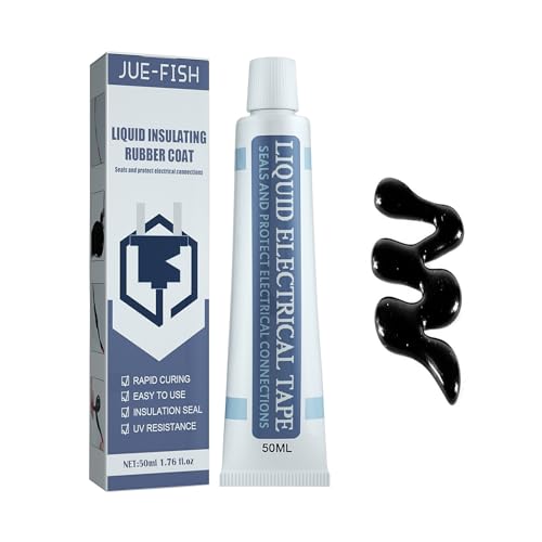 BigCheer Cinta aislante líquida de 50 ml,capa de goma aislante líquida de plástico líquido,cinta selladora impermeable, pegamento retardante de llama resistente a altas temperaturas