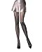 Produktbild Strumpfhose T74, glänzend, schwarz, goldener Sandstaub oder schwarzer Silbersandstaub, Party-Abendstrumpfhose Gr. S, Schwarz