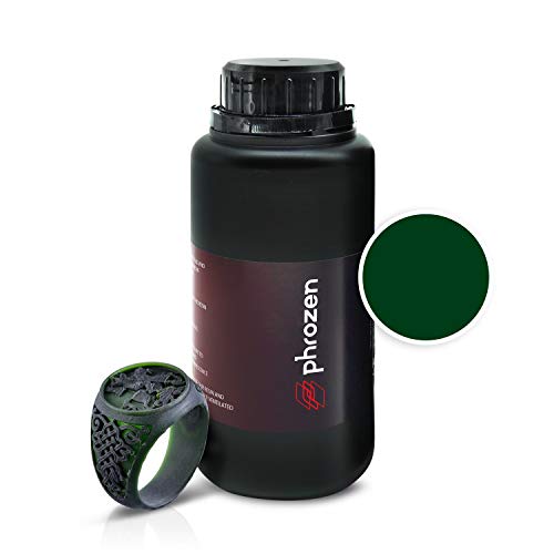 Phrozen Wax-Like Resin (LCD UV Curing Resin): Easy to Print & Cast for Dental and Jewelry Mold Casting, Applicable to 3D Printer, Dark Green (500g)