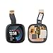 YWLRONG Watch Display for Fitbit Versa 4 Screen Replacement Touch Display Digitizer Assembly for Fitbit Versa 4 with Tools(Black)