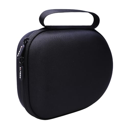 Image of Headphone Headset Case Compatible with Audio-Technica ATH-M20x /JBL /Raycon /Soundcore Anker /Sony /Beats /JLab /TOZO /Logitech /BERIBES /KVIDIO Headphones, Large Headphone Case Hard Shell(Black+Blue)