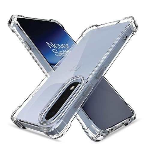 Image of CEDO Cover for OnePlus Nord 5 (5G) | Camera Protection Shockproof Bumper-Edge | 360 Degree Protection Acrylic Crystal Clear TPU+PC | Transparent Back Case Backcover (Transparent)