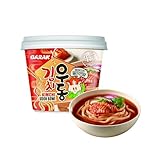 GARAK Kimchi Udon Soup Bowl, Korean-Style Udon, Microwavable instant Noodle 213g/7.51oz (pack of 1)