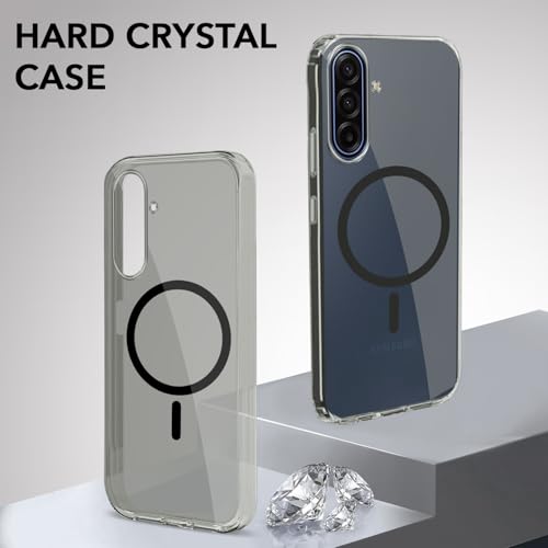 Image of Jkobi Lifetime Anti-Yellow MagSafe Compatible Clear Back Cover Case for Samsung Galaxy A17 | Samsung F17 | Samsung M17 5G (Sleek Hard Crystal | Shockproof and Camera Protection)