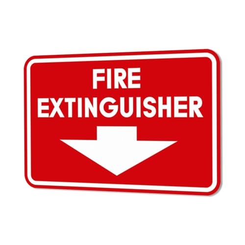 Image of Signs ByLITA Classic Framed Fire Extinguisher (Red) - X-Large