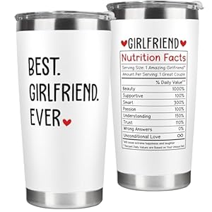 Gifts for Girlfriend Gift Ideas for Her Girlfriend Gifts for Women Couple Anniversary Birthday Valentines Gift Ideas Romantic Love for Her 20 Oz Stainless Steel Tumbler