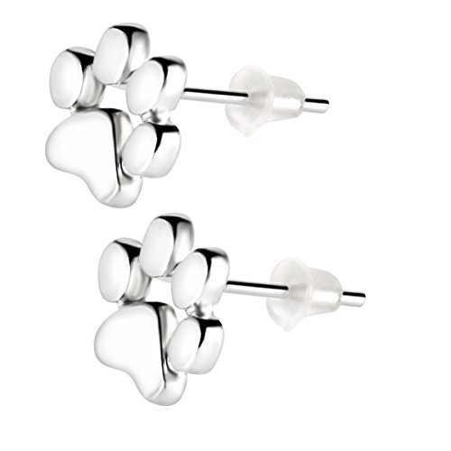 Eaglestime Boucles d'oreille Motif patte du0092animal argent