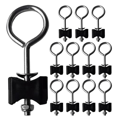 TOBBOMEY 12 Tornillos Metálicos para Postes de Trampolín Tornillos Largos de Repuesto para Cama Elástica Kit de 12 Piezas para Reparación y Estabilidad Accesorios para Trampolines