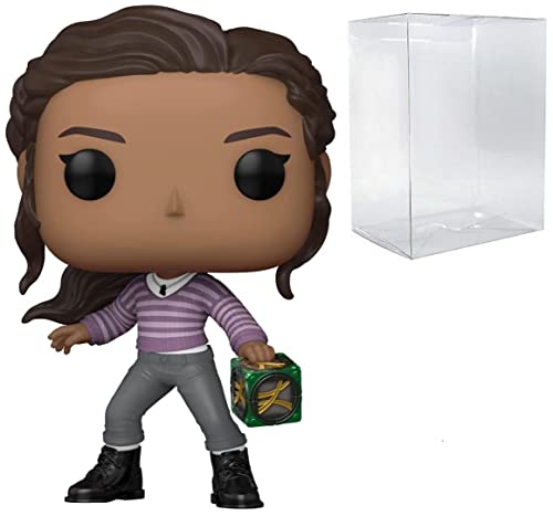 POP Marvel: Spider-Man: No Way Home - MJ with Box Funko Vinyl Figure (Bundled with Compatible Box Protector Case), Multicolor, 3.75 inches