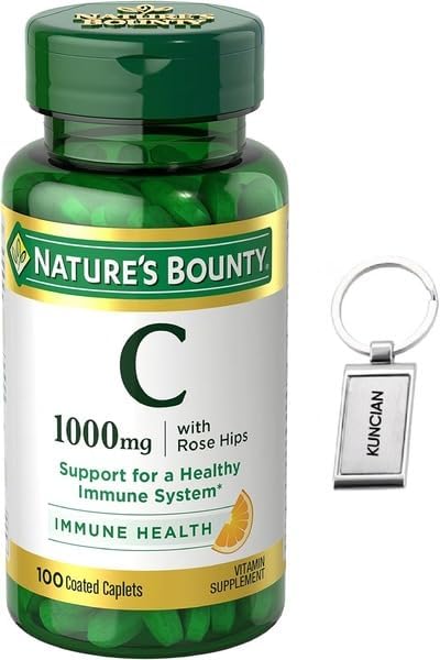 Miniatura 3 de Natures Bounty Vitamina C + Rose HIPS, apoyo inmunológico, 1000 mg, cápsulas recubiertas, 100 unidades (solo herramienta).