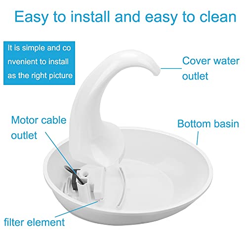 Fuente eléctrica para beber agua para gatos y perros miniatura 6