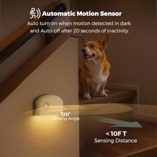 Image of L LOHAS LED Motion Sensor Night Light, Stair Lights Indoor, 3 Pack