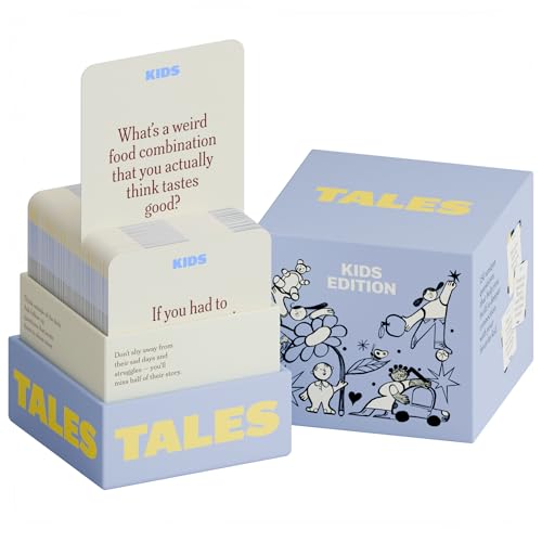 TALES 150 Conversation Cards, Kids Edition, Fun Family Games for Kids, Perfect for Dinners, Road...
