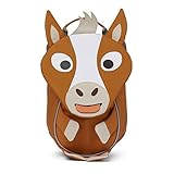 Affenzahn Kleiner Freund Kindergartenrucksack für 1-3 Jährige Kinder im Kindergarten und Kinderrucksack für die Kita Pferd - Braun