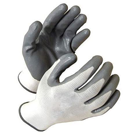 ETSHandPro Nylon Latex Coated Firm Grip Industrial Safety Work Cut Resistant Gloves, Grey (20) (B0BG874RC8) Amazon Price History, Amazon Price Tracker