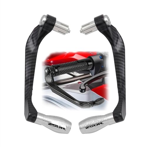 Protège-mains CBR250R en alu argenté de haute précision pour guidon moto