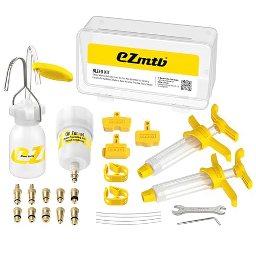 Kit Purgado Frenos de Bicicleta, Kit de Purga de Frenos de Disco Hidráulicos Herramienta Kit Sangrado Frenos para Shimano, Magura, Tektro, Sram Serie, Bicicleta de Montaña