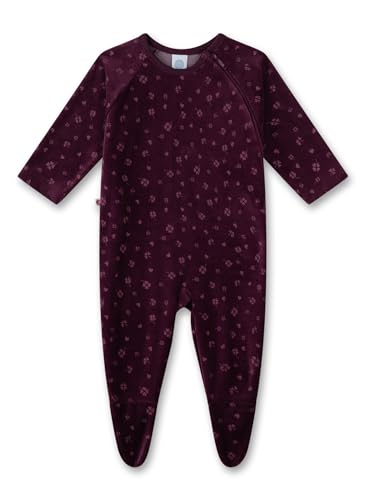 Sanetta Baby-Strampler aus Nicki rot Kleeblatt | Praktischer und bequemer...