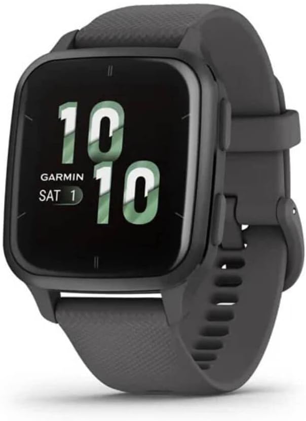 Venu Sq 2 GPS 40mm Smartwatch, AMOLED Touchscreen, All-day Health Monitoring and Fitness Features, Sports Apps and More, Square Design watch, up to 11 days battery life, Shadow Grey