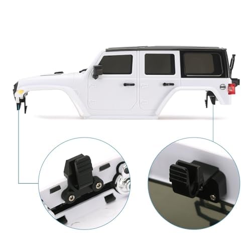 INJORA ディフェンダー　ハードシェル　白　BODY TRX 4 Amazon.com: INJORA 133g 6.10in Wheelbase Shell - ABS Hardtop Body
