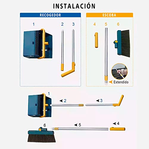 Joybos Home Cleaning Kit Besen mit verstellbarem Griff