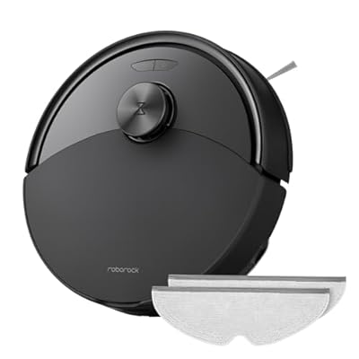 roborock Q10 S5 Set Robot Aspirador y Fregasuelos Succión HyperForce de 10000 Pa Robot Vacuum con Doble Sistema Antienredos Navegación PreciSense LiDAR Evitación de Obstáculos Reactive Tech Negro