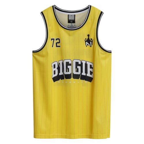 Maillot de basket Amplified jaune haut de gamme pour homme en taille L