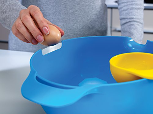 Conjunto de tigela de mistura compacta de ninho da Joseph Joseph 40015, separador de ovos, para serv
