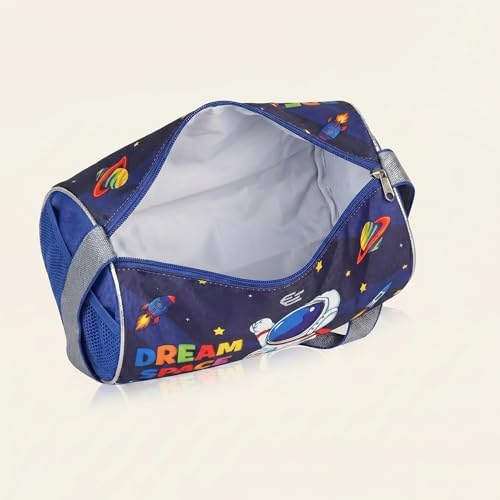Image of Kids Unicorn Duffle Bag for Girls | Pink Magic Rainbow Barrel Travel Bag | Lightweight Polyester Shoulder Bag for School, Gym, Swimming, Dance, Picnic & Weekend Trips | Age 3-12 Years
