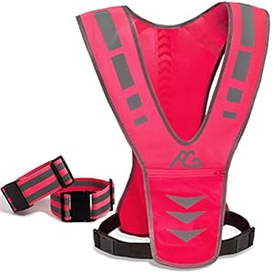 GoxRunx Reflective Running Vest Gear with Reflecti...