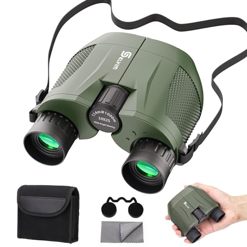 Selvim 10x25 Binocolo Portatile con Obiettivo FMC e Prismi BaK4, Binocolo Leggero ad Alta Potenza per Adulti e Bambini per...