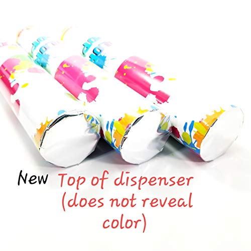 Adventure Awaits! - Baby Gender Reveal & for Other Festivals- Color Dispenser 12\" x 6-Pack Hand Held Air Filled Party Popper, Also for Color Run Festival Product (Baby Blue) - Thumbnail 2