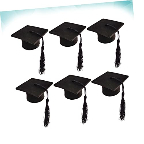 Hemobllo 12 Piezas Unidades Mini Gorro Doctoral con para Decoración de Botellas y Cerveza Fiestas de Graduación - imagen 7