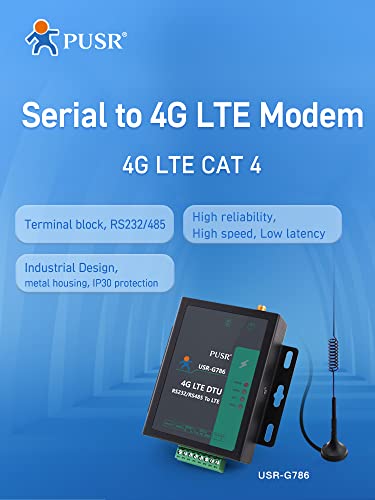 Modem 4G LTE RS485 solventa perdida de conexion M2M industrial USR-G786-G 3