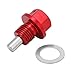 Produktbild Motor Tank Ablassschraube, m12 * 1,25 Aluminium Legierung Auto Magnetische Motor Ölwanne Ablassschraube Rot