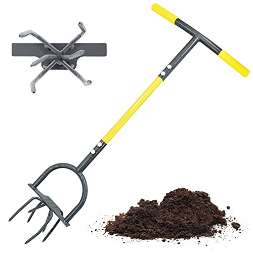 Jardineer Hand Tiller Cultivator, Twist...