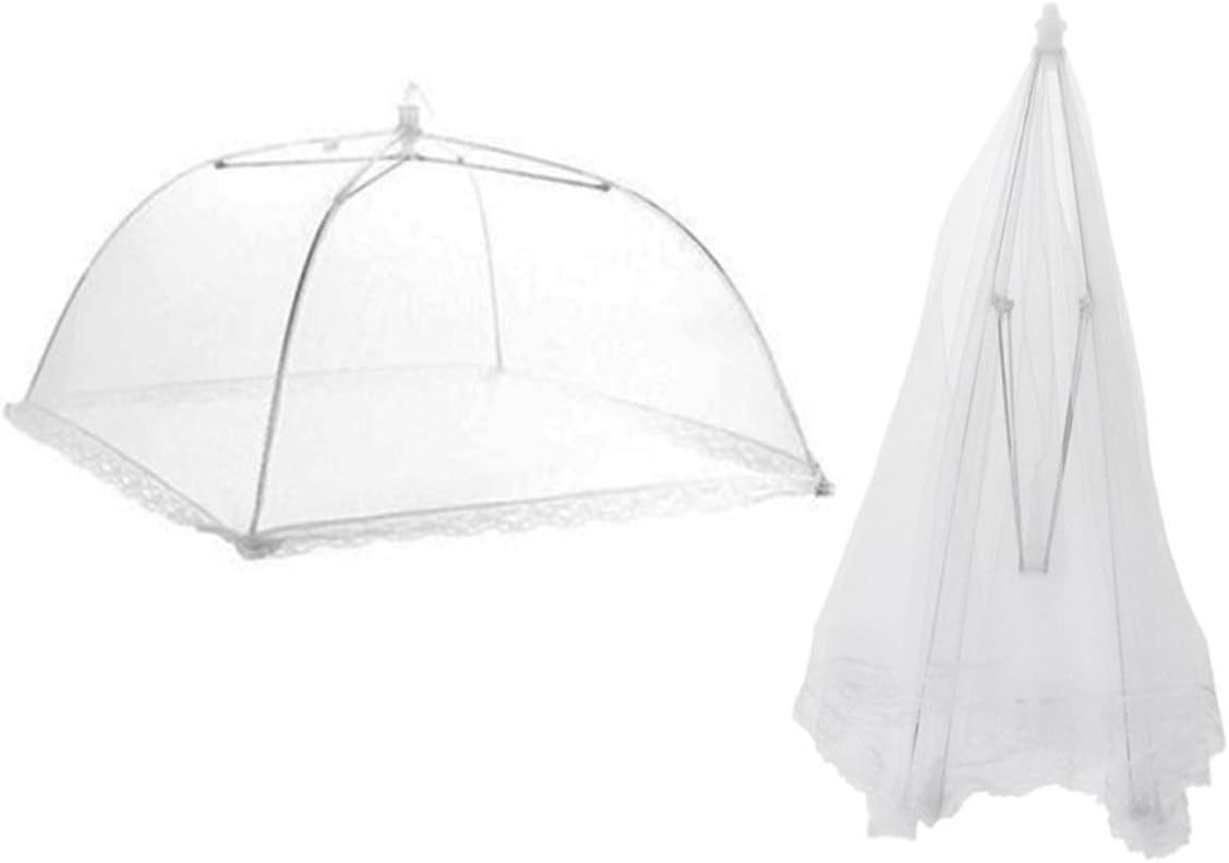 12Pcs Collapsible Mesh Food Covers Pop Up Tent Umbrella for Outdoor Picnics Bbqs and Camping Fly Protection for Food and Drinks