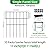 10 Panels Animal Barrier Fencing, No Dig Fence Garden Fencing, 17in(H) x10.8ft(L) Dog Dig Fence Barrier Rustproof Metal Garden Fence Border for Dogs, Bottom Blocker for Outdoor Yard