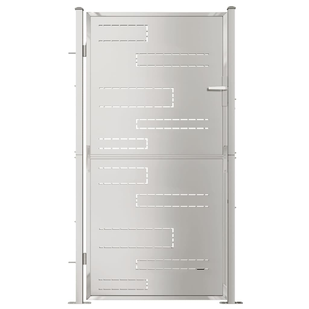 vidaXL Garden Gate 100x175 cm Stainless Steel