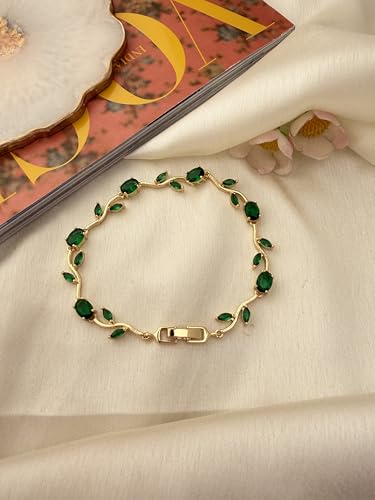 Image of Anti-Tarnish Tulip Bracelet for Women Stylish | Gold Plated Bracelet for Women | Fairy Bloom Rapunzel Bracelets | Daily Wear Gifting Jewellery | Gift for Anniversary