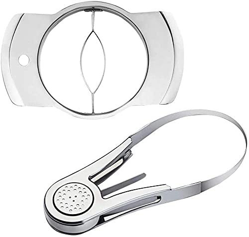 fikujap Peeler and mango cutter in stainless steel stripping stoner fruit core, mango slicer, portable separator of fruit cutting