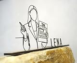 Generisch Steuerberaterin Stand-Silhouette aus Pappe – personalisierbares Geschenk für Steuerberaterin, Büro Deko, Kanzlei Geschenk, Abschiedsgeschenk, Dankeschön