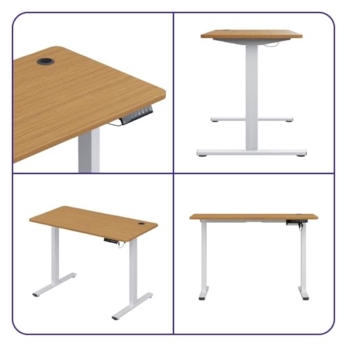 Image of Wakefit Study Table | 5 Yr Warranty | Standing desk, Computer Table for Home Pc, Electric Height adjustable, Digital Display & 4 Memory Presets, Free Installation, Modern Ergonomic Wobble-Free - Notiq