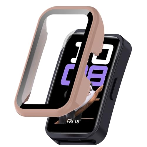 AiMaoo Huawei Band 10/Band 9/Band 8 Ή P[X KXtB ی Jo[ d|PCf ̉ ϏՌ h~ ϐFh~ SʃJo[ Sʕی X}[gEHb` Huawei Band 10/9/8 p (