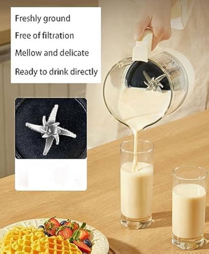 Automatyczny 1750 ml urządzenie do mleka roślinnego: funkcja opóźnionego startu i samooczyszczania do domowego mleka migdałowego, owsianego i sojowego