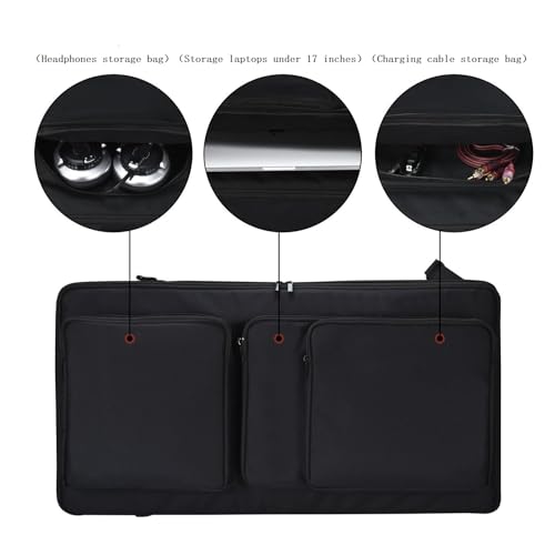 Image of DJ controller case for Pioneer DDJ FLX6 gt,Pioneer DDJ FLX6 Soft travel storage box compatible with pioneer DDJ SX /DDJ SX2 /DDJ SX3, portable controller protective bag with adjustable shoulder straps
